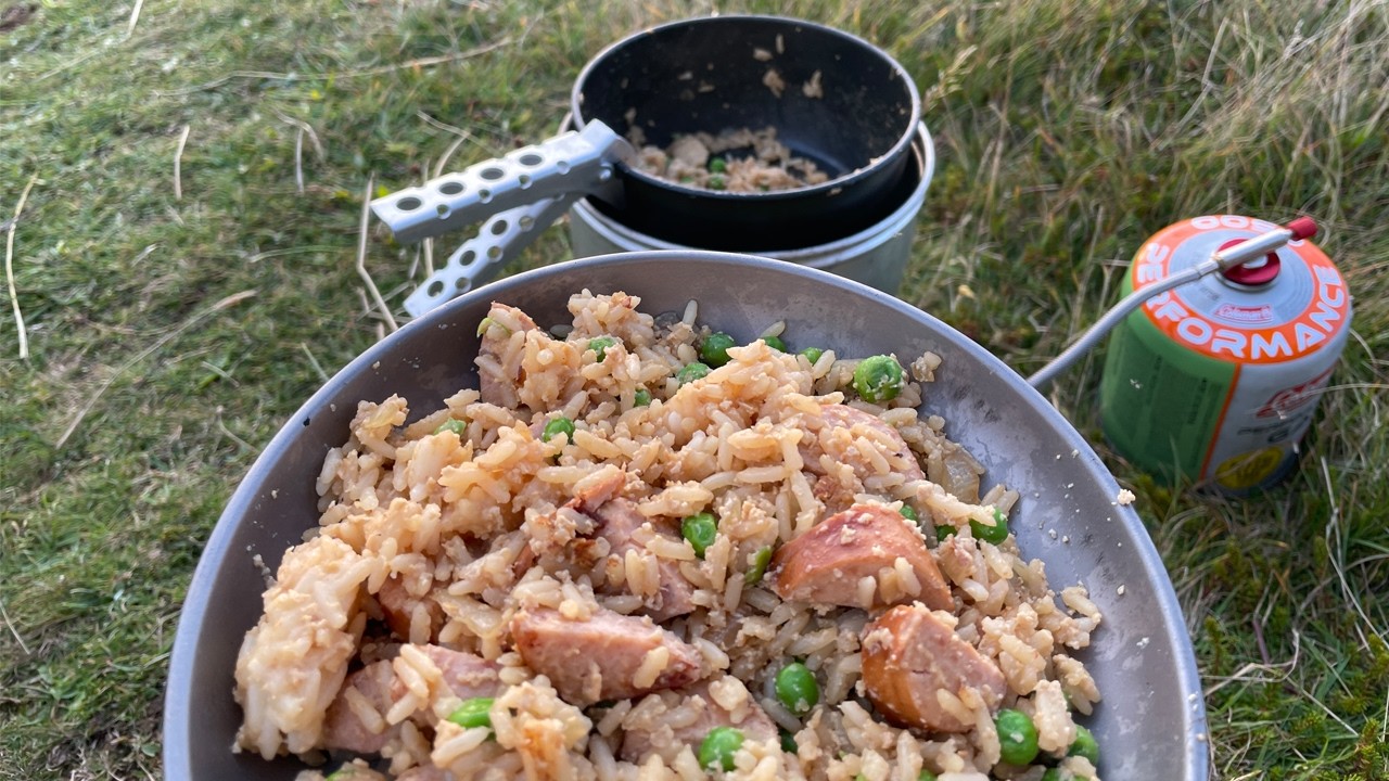 Smoked Sausage Egg Fried Rice Recipe Camp Cooking With a Trangia — free download