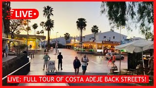🔴LIVE: Costa Adeje BACK STREETS TOUR! HIDDEN BARS & RESTAURANTS San Eugenio to Fanabe Tenerife! ☀️