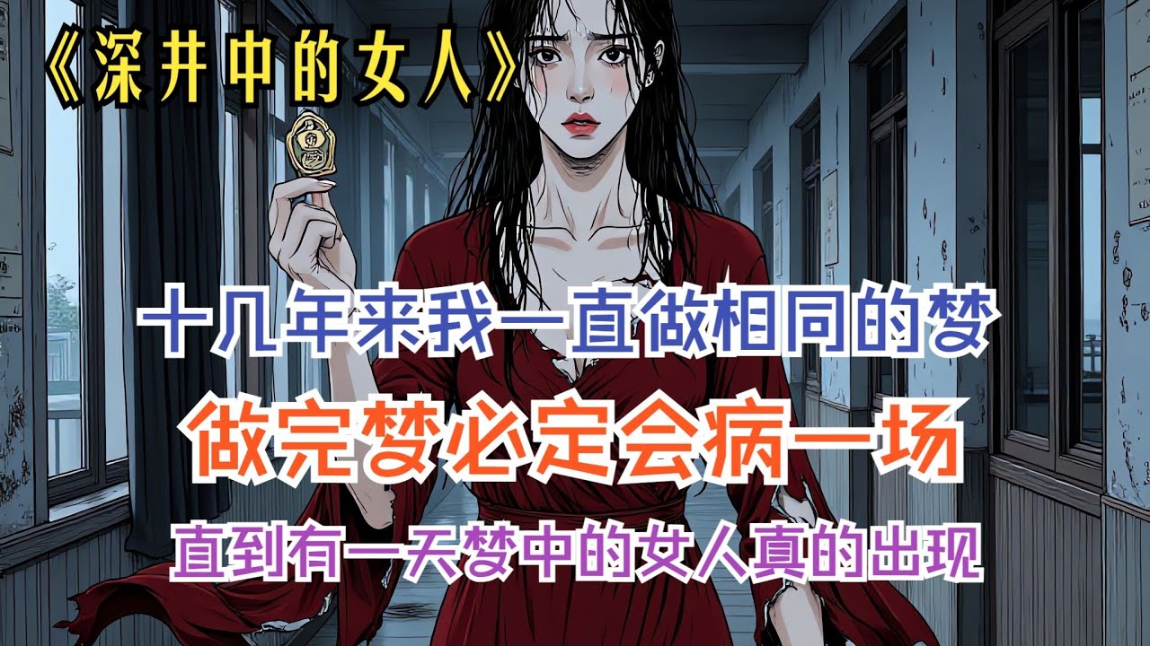 【完結文】古井紅衣夢魘纏繞多年，校園鬧鬼事件頻發。失蹤的護身符，將亡魂摯友與恐怖真相帶回身邊......一口氣看完【深井中的女人】#懸疑漫畫#懸疑故事#一口氣看完#