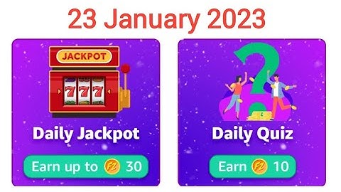 Amazon daliy quiz today 23 January 2023 | #Arup answers tips  #amazonquiz