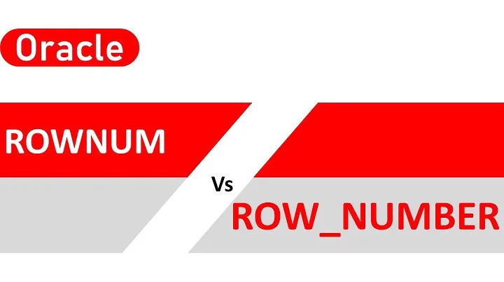 Oracle rownum vs row number