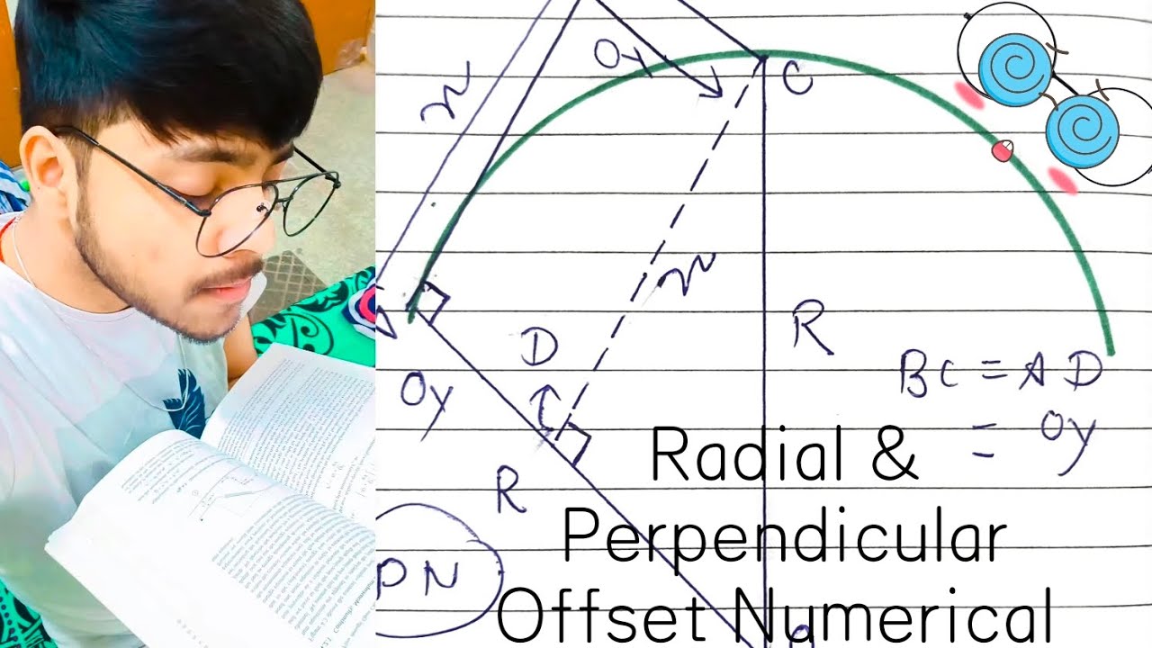 Radially Offset Numerical Problem On Curve Setting 📐-Radial & Perpendicular Offset (# ...