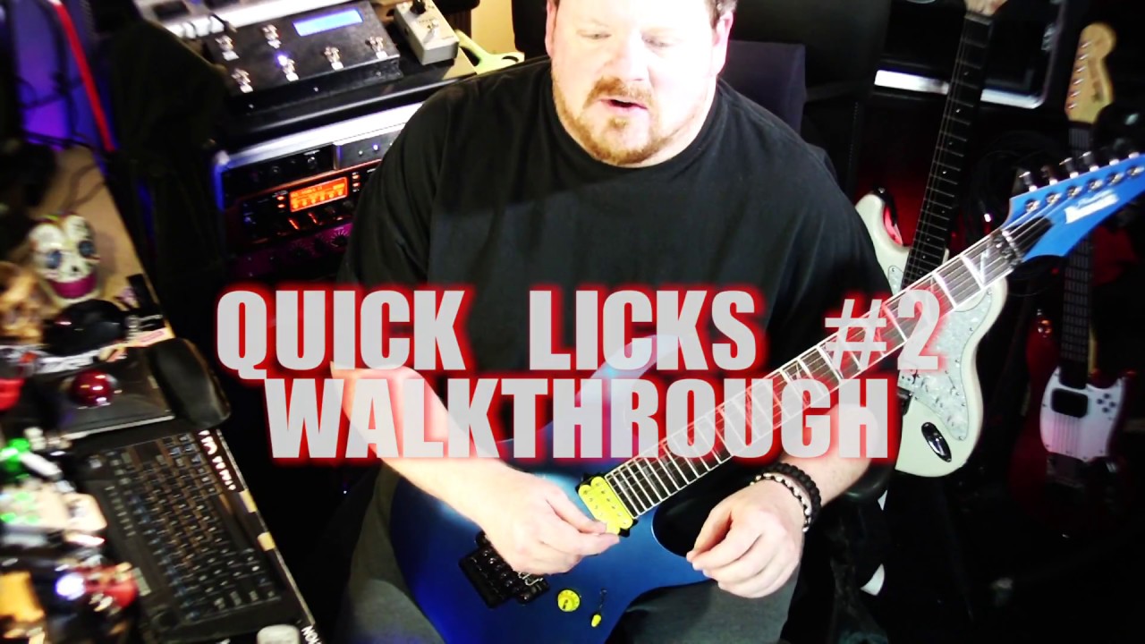 Quick Licks #2 - (Alternate Picking) Uneven Open String Picking - YouTube