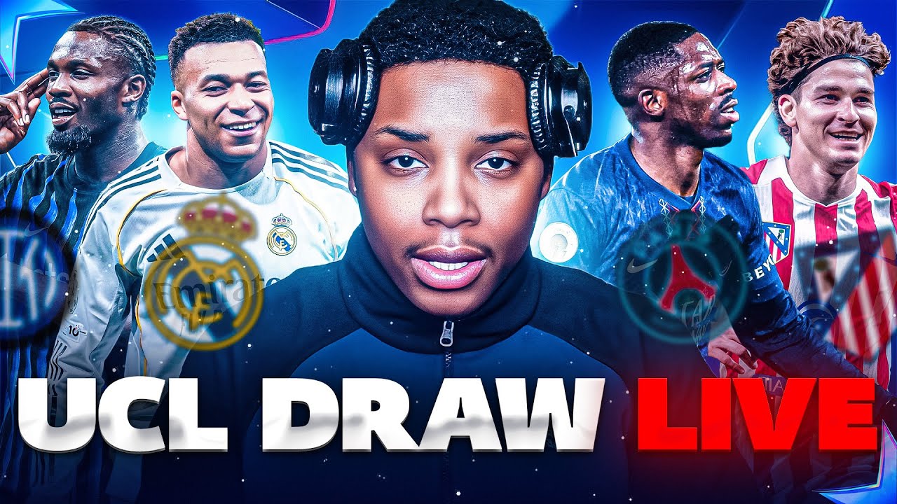 Champions League Playoff Draw LIVE Reaction 🚨 Real Madrid Might Be COOKED