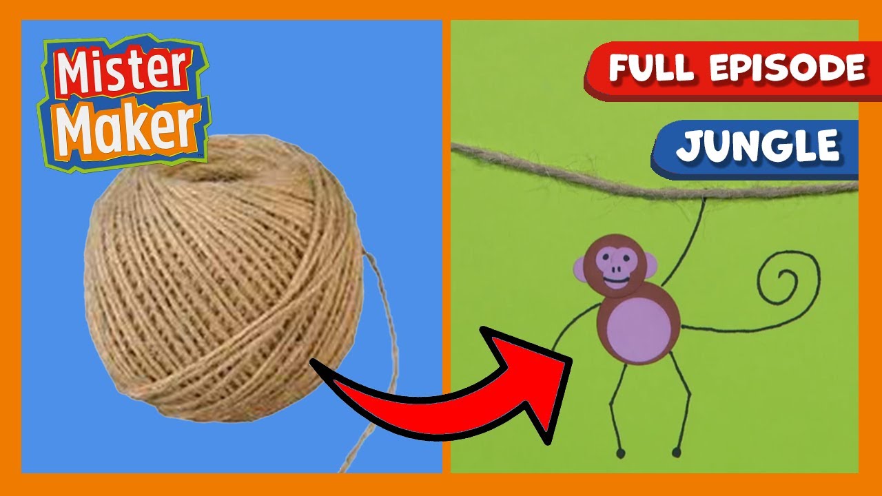 Mister Maker Arty Party 🎨 Series 1, Episode 16 | Jungle 🐯 | FULL EPISODE