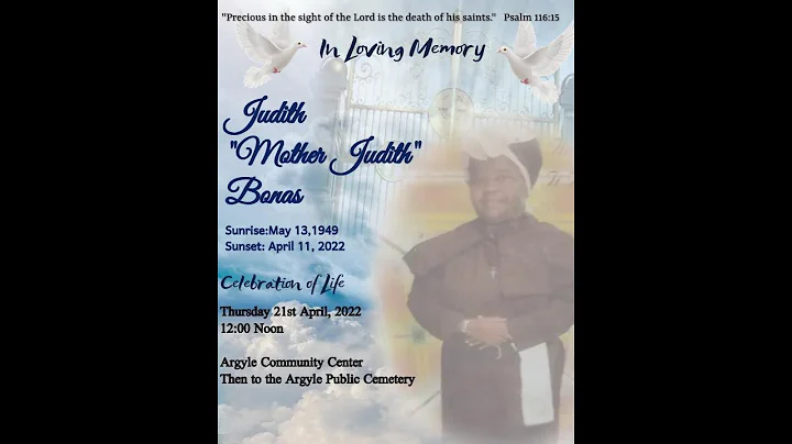 In Loving Memory of Judith "Mother Judith" Bonas