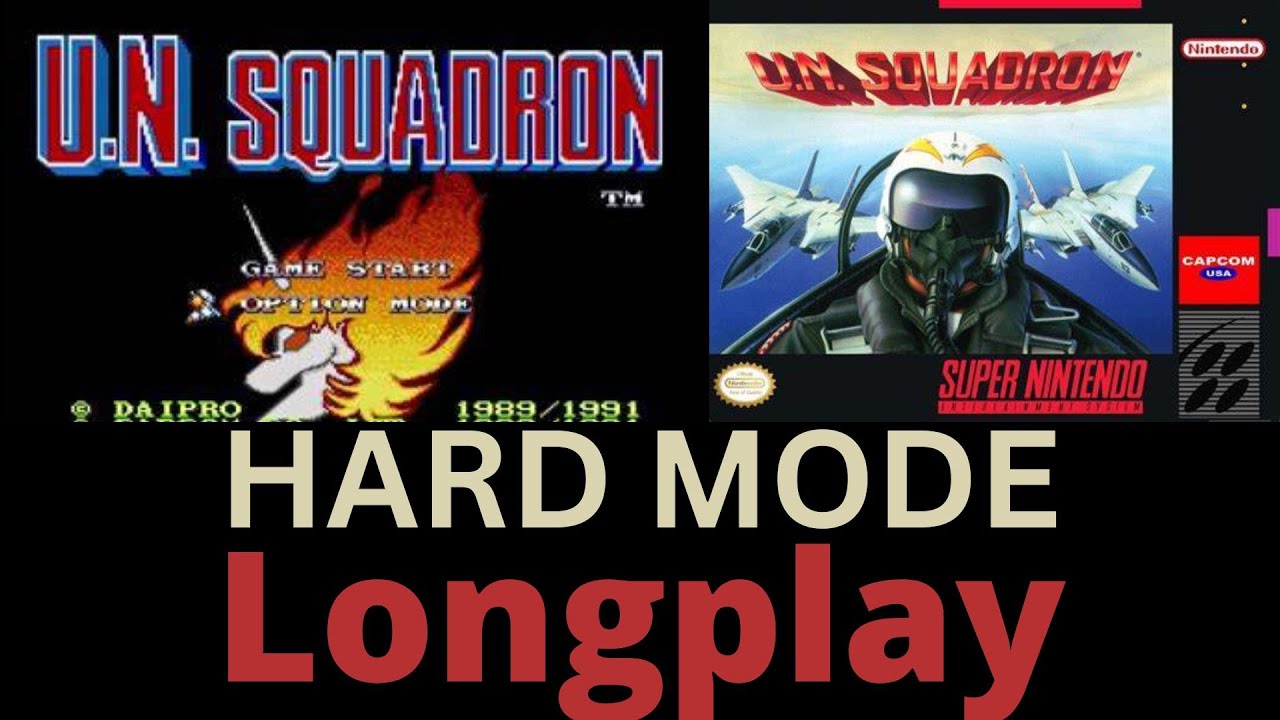 U.N Squadron Snes Hard Difficulty Longplay