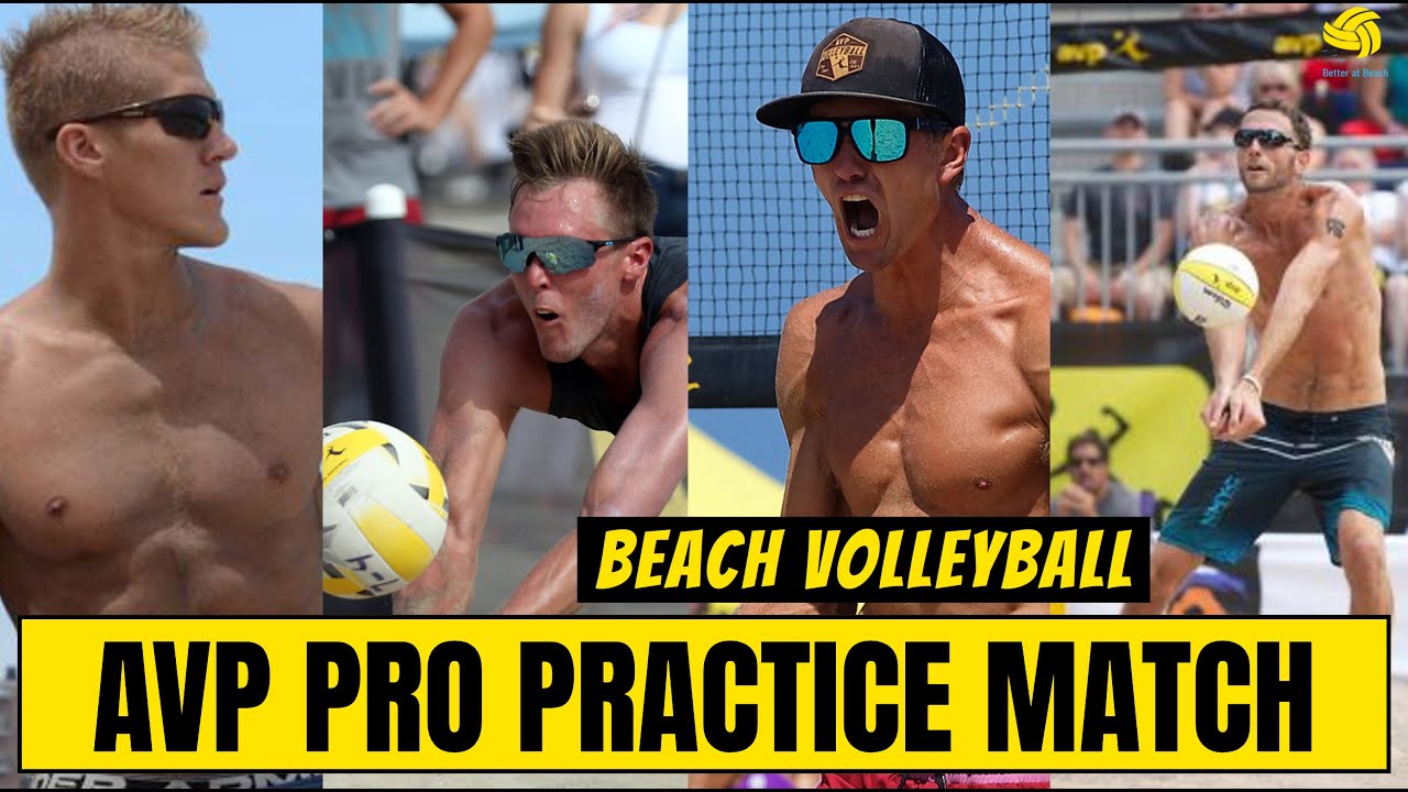 AVP Pro Practice | Beach Volleyball Training Match