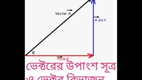 HSC physics 1st paper chapter 2 ভেক্টরের উপাংশ,ভেক্টরের বিভাজন,Vector component,Vector division,