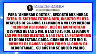 Recortó mis horas extra para ahorrar costos — Esa noche, nuestro sistema de $95M colapsó
