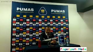 Conferencia de prensa Post partido Pumas Mx vs CD Toluca