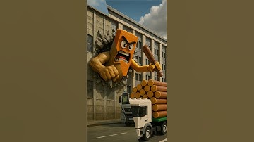 Evolution from Lego Creations To Tung Tung Sahur Angry At The Logging Truck