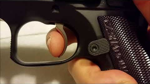 CZ Shadow 2 competition hammer before and after