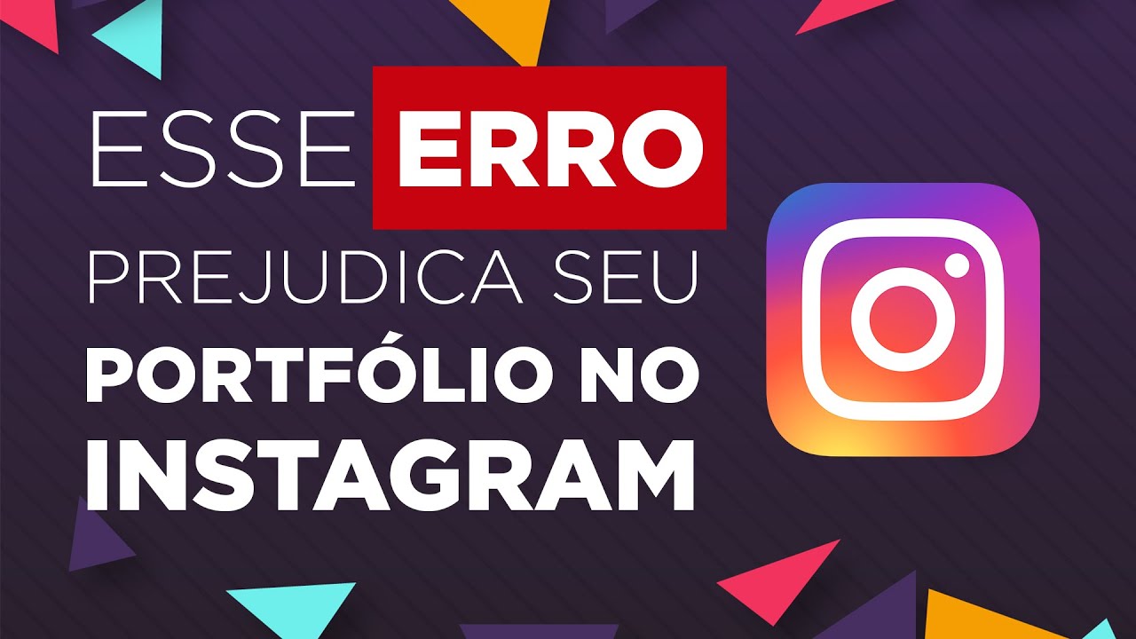 Esse ERRO prejudica seu PORTFÓLIO NO INSTAGRAM