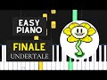 Finale EASY Piano Tutorial Undertale Finale EASY Piano Tutorial Undertale