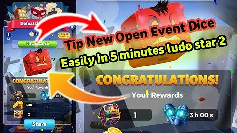 Tip to open new event dice in 5 minutes easily in ludo star 2 || Khan ludo club
