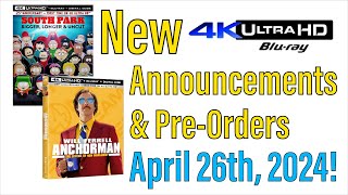 New 4K UHD Blu-ray Announcements & Pre-Orders for April 26th, 2024!