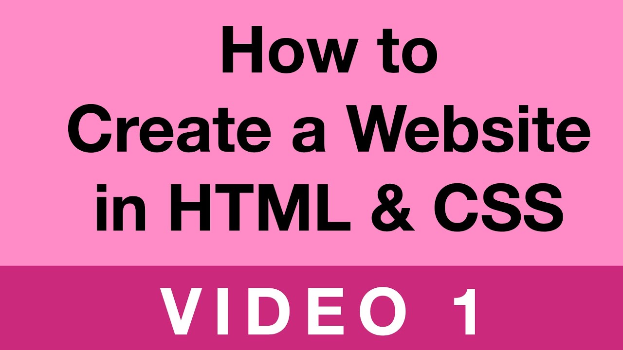 BUILDING YOUR OWN PREMIUM WEBSITE #001 | HTML & CSS // Tips from a Self ...
