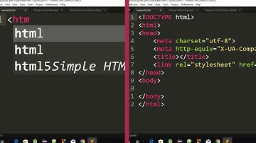 HTML5 and CSS3 Autocomplete Package for Sublime Text editor in urdu/Hindi 2021