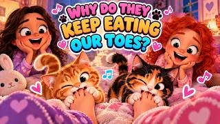 why do they keep eating our toes?!😱🐱|original song|