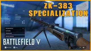 ⭐️ Battlefield V - ZK-383 - Weapon Specialization Quick Guide