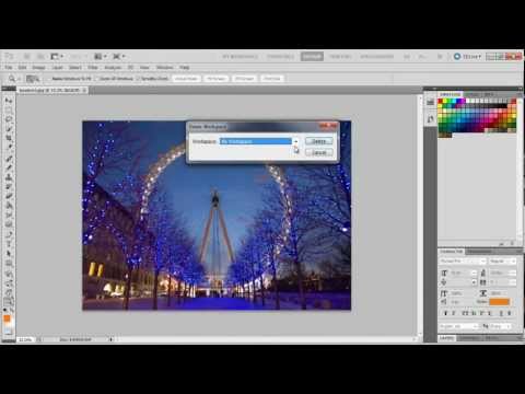 How to save and delete a workspace in Adobe Photoshop