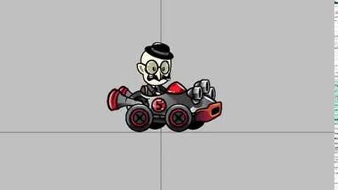 Mustached Gentleman | Racer Game Character animation with Spriter Pro