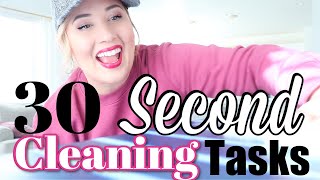 30 SECOND Cleaning Habits for a TIDY HOME