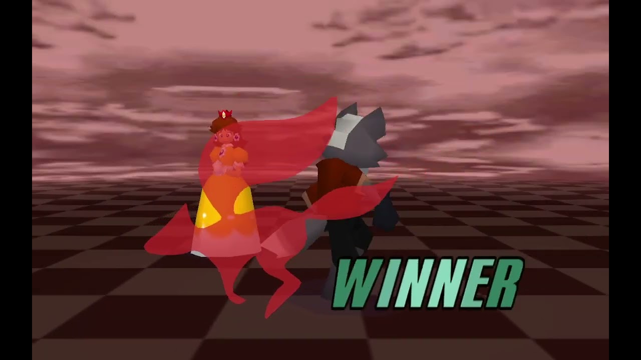 jugando a smash 1 (el mod de project+ EX y smash brawl)