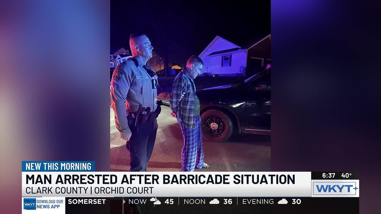 Man arrested after barricading himself inside Clark County home, police ...