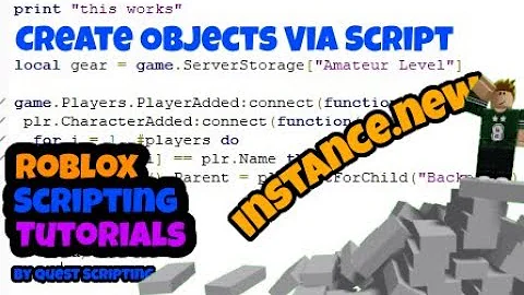 Roblox Studio Beginner Scripting Tutorial #4 - Instance.new (Create Objects Using A Script)