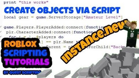 Roblox Studio Beginner Scripting Tutorial #4 - Instance.new (Create Objects Using A Script)