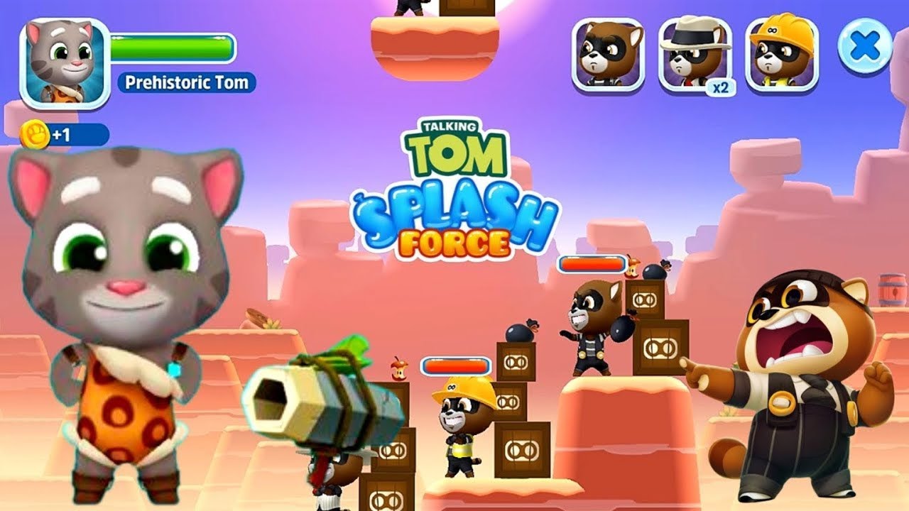 Funny game 😅🎯 💥🎮 Talking Tom Splash Force Android iOS moment 