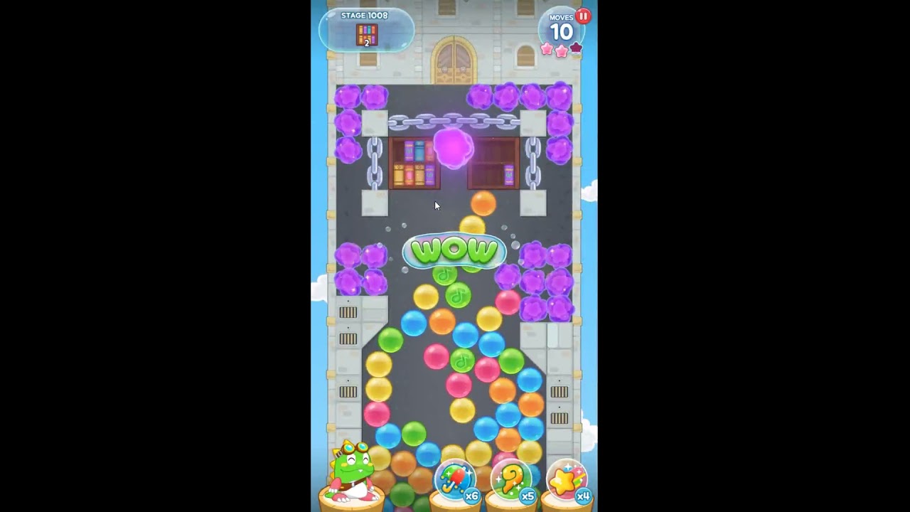 Bub's Puzzle Blast Stage 1008 - NO BOOSTERS GAMEPLAY 🧩💣 | SKILLGAMING ✔️