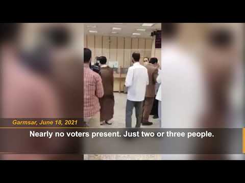 PMOI/MEK network: No voters at the polling station in Garmsar. People boycott Iran 2021 election