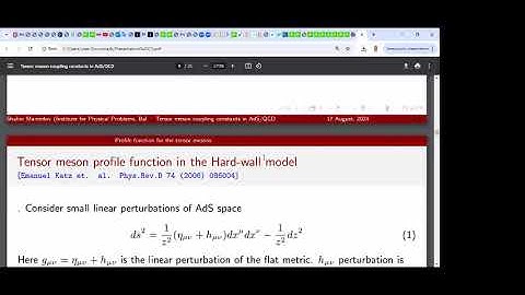 Tensor meson couplings in AdS QCD by Prof. Shahin Mamedov