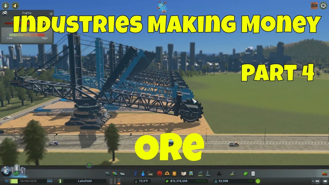 Cities Skylines Industries Making Money part 4 Ore with no