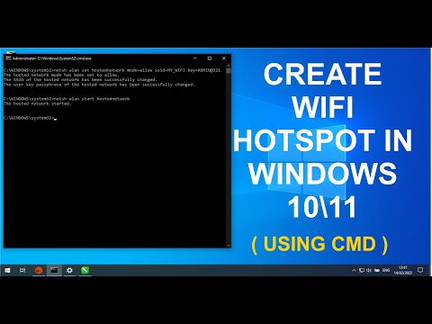 How To create WIFI Hotspot in windows 1011 USING CMD