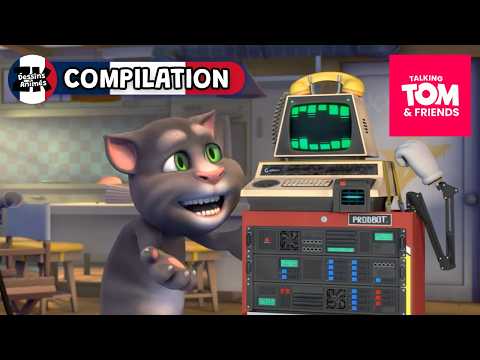 Le nouveau robot de Tom devient incontrôlable ! | Talking Tom & Friends | ZeeKay Dessins Animés