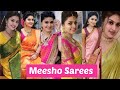Meesho sneha sarees with codes meesho saree onlineshopping viral meeshohaul tollywood