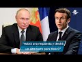 Rusia "pagará alto costo" si invade Ucrania, advierte Emmanuel Macron