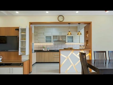 Open Kitchen Living Room Dining Room Combo Breakfast Bar Design | Space  Save Open Concept Kitchen - Youtube