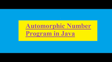 Automorphic Number Program in Java | Java Part -4 | L2G | Learning toGaining |