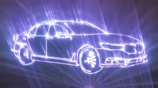 Laser show - BMW7 introduction, Bratislava 2015