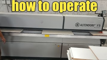 Oprete Altendorf F5 Edge Banding || process Step by Step|| Full watch⌚