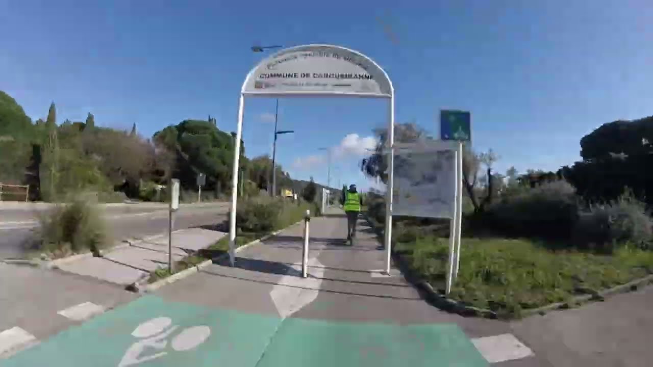 Aller et retour à Quarqueiranne en trottinette électrique ! (infos en description)