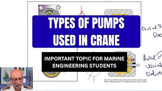 Types Of Pumps Used In Crane Fitted On Ship | Ship Crane Working Principle