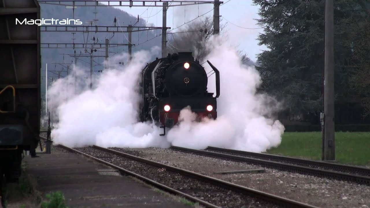 [HD]Dampflok 241.A.65 mit Abfahrt in Leibstadt - best steam sound