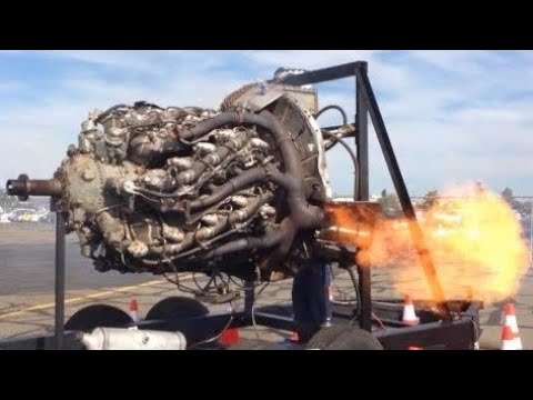 Cold Start OLD CURTISS WRIGHT AIRCRAFT ENGINES and Great Sound