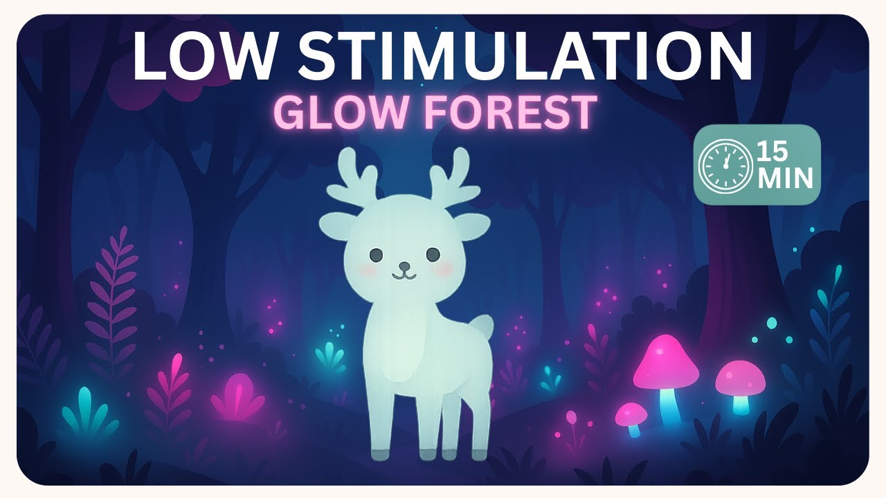 Enchanted Glow Forest  | Calm Celtic Music for Relaxing & Background  #sensoryvideo